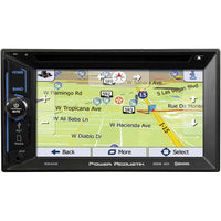 Power Acoustik D.din 6.2" Touchscreen Am/fm/dvd/cd/bt/navigation
