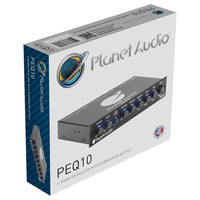 Planet Audio Half Din 4 Band Pre-amp Equalizer With Subwoofer Level Control