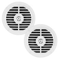 Pyle Marine 5.25” Dual Cone Speakers (white)