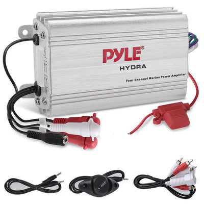 Pyle Marine 4 Channel Amplifier 800w Max - Silver Finish