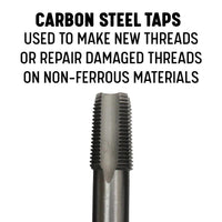 Drill America 1/8" Carbon Steel Npt Tap And "r" Hss Drill Bit Kit In Storage Pouch