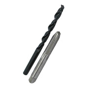 Drill America 3/8"-24 Unf Hss Plug Tap And Q Hss Drill Bit Kit In Storage Pouch