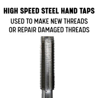 Drill America 3/8"-24 Unf Hss Plug Tap And Q Hss Drill Bit Kit In Storage Pouch