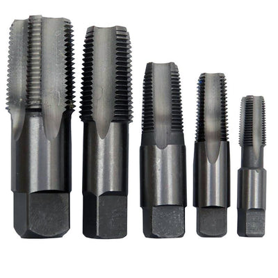 Drill America Carbon Steel Npt Pipe Tap Set In Carry Pouch 1/8