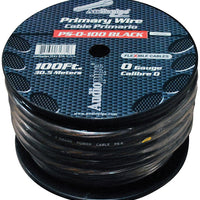 Audiopipe Power Cable 0-gauge 100 Foot Spool - Black
