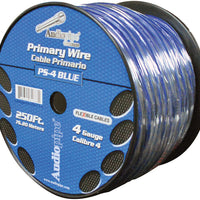 Audiopipe Power Cable 4-gauge 250 Foot Spool - Blue