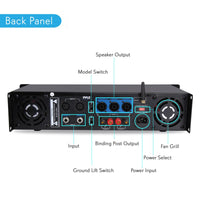 Amplifier Pyle Pro 1000watt 2 Channel Brgable;rack Mount With Bluetooth