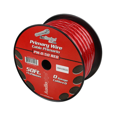 Audiopipe Power Wire 0 Gauge 50 Foot – Red