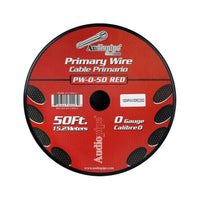 Audiopipe Power Wire 0 Gauge 50 Foot – Red