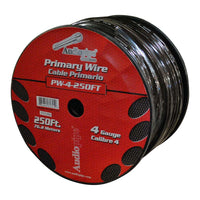 Audiopipe Power Cable 4-gauge 250 Foot Spool - Black