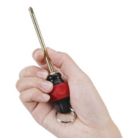 Vessel Ball Grip Carrying 1/4″ Bit Holder (black) With A Keychain Ring