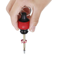 Vessel Ball Grip Carrying 1/4″ Bit Holder (black) With A Keychain Ring