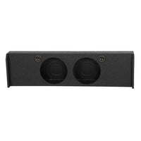 Qpower Dual 10" Sealed Empty Woofer Enclosure - Ford '09-'22 F-150 Super Crew'17-'22 Ford F-250/350