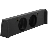 Qpower Dual 10" Sealed Empty Woofer Enclosure - Ford '09-'22 F-150 Super Crew'17-'22 Ford F-250/350