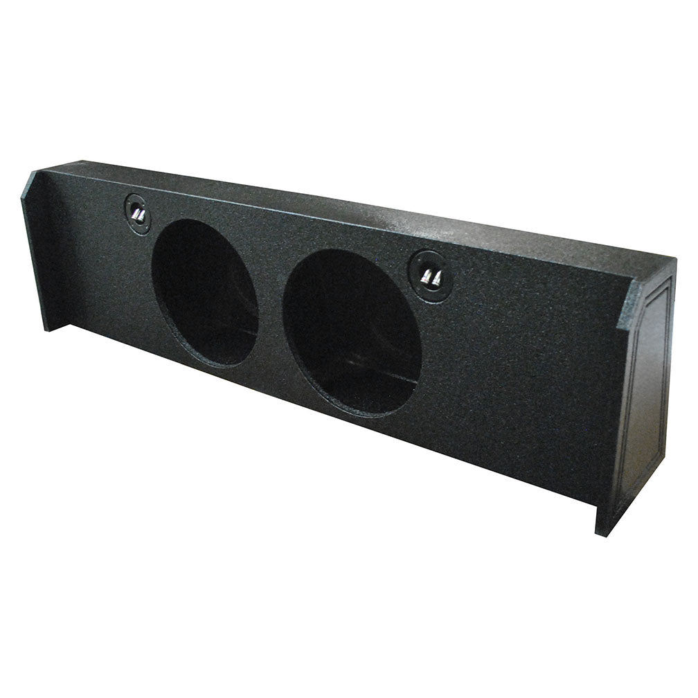 Qpower Dual 12" Sealed Empty Woofer Enclosure - Ford '09-'24 F-150 Super Crew'17-'24 Ford F-250/350