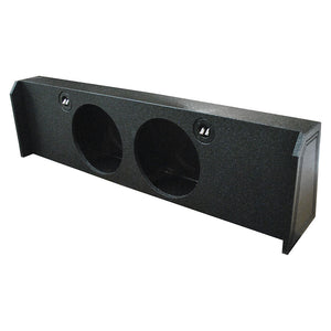Qpower Dual 12" Sealed Empty Woofer Enclosure - Ford '09-'24 F-150 Super Crew'17-'24 Ford F-250/350