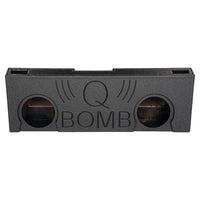 Qpower "qbomb" Chevy/gmc Crew Cab '07-'13 Dual 10" Vented Empty Woofer Box