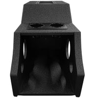 Qpower "qbomb" '14-'18 Gm/chevy Crew Cab Center Console Single 12" Vented Empty Woofer Enclosure
