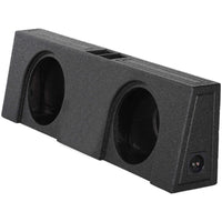 Qpower Qbomb Dual 12" Vented Empty Box Behind Seat Mount