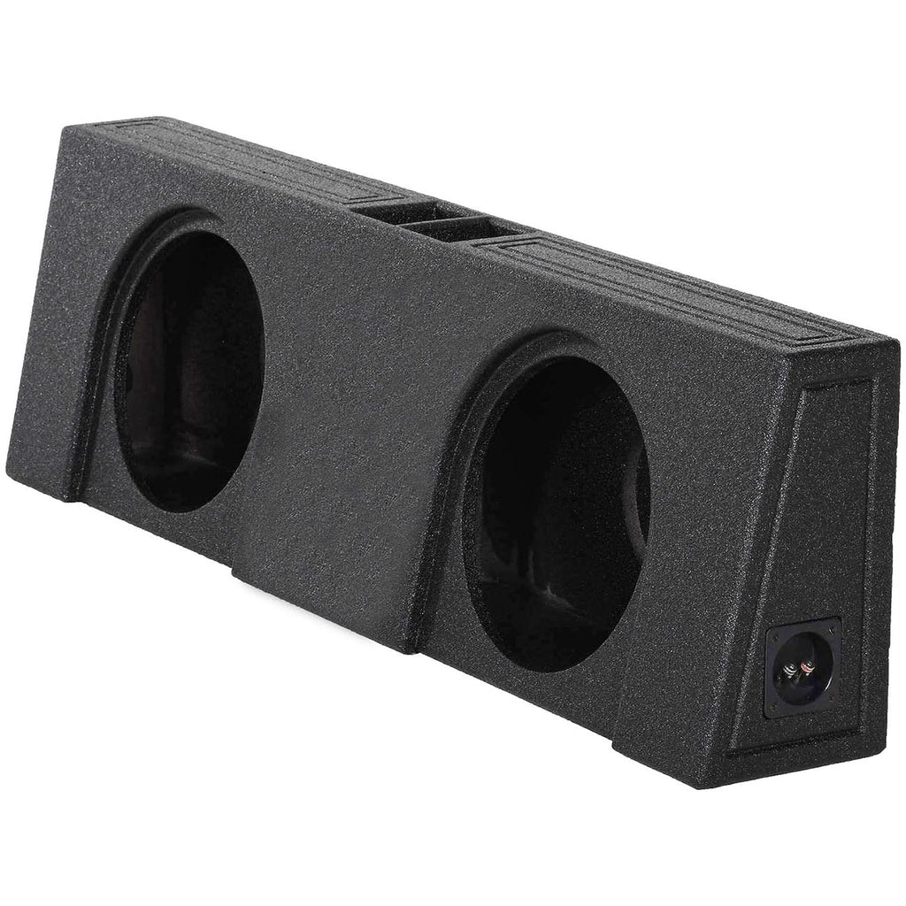 Qpower Qbomb Dual 12" Vented Empty Box Behind Seat Mount