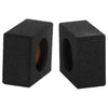 Qpower Empty 6.5" Square Speaker Enclosure Pair Qbomb (spray On Black Bedliner Coating)