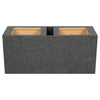 Empty Woofer Box Dual 12" Mdf Vented Bass Box Square