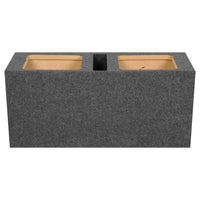 Empty Woofer Box Dual 12" Mdf Vented Bass Box Square