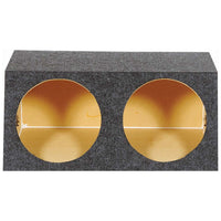 Qpower (2) 15" Heavy Duty Angled Woofer Box - 1" Mdf Construciton