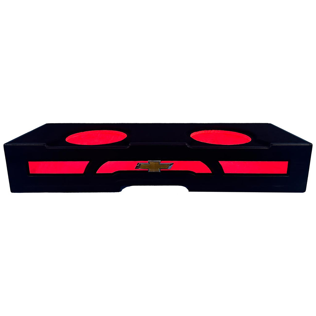 Qpower Qluxe Dual 12″ Vented With Rgb Led Illumination Gmc 2007-2013 Crew Cab