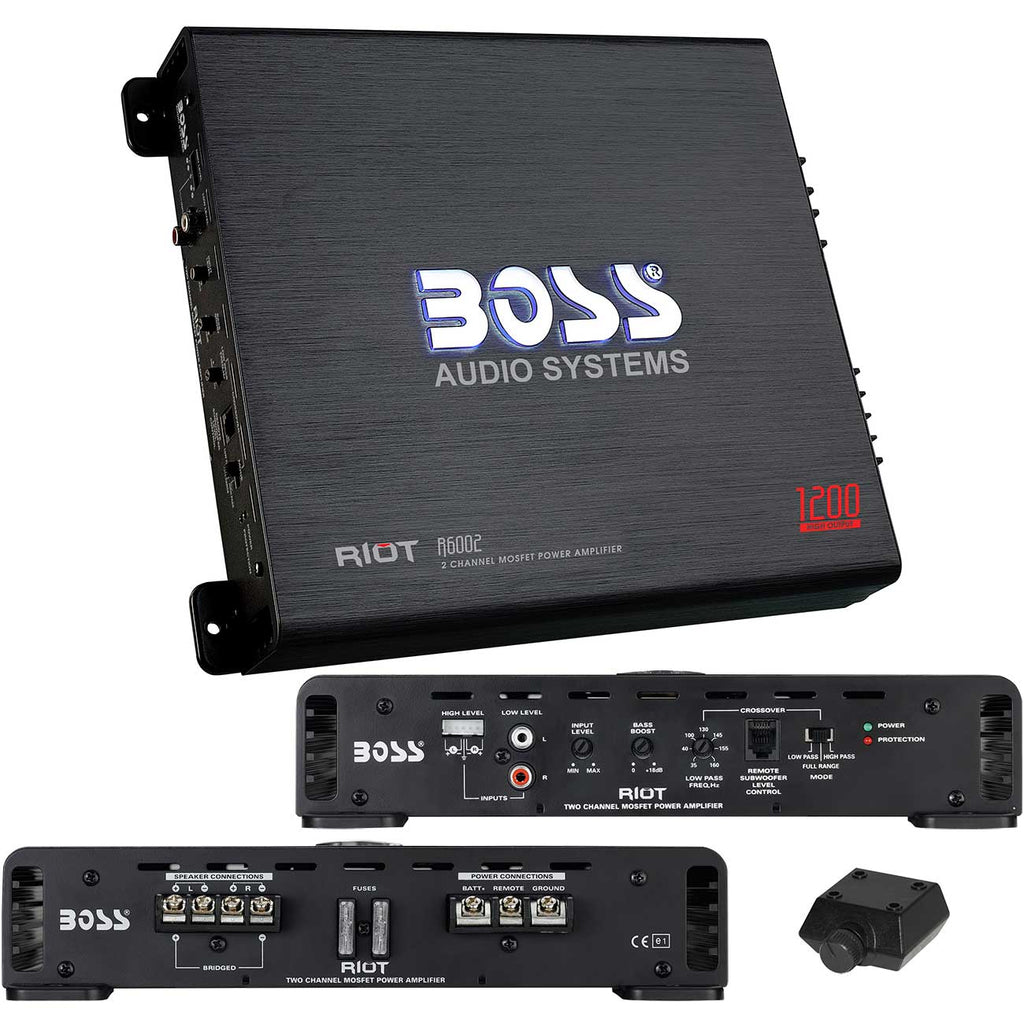 Boss Riot 2ch Amplifier 1200w Max