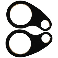 Pipeman's Carpeted (1) 8" Wood Ring With (1) 2-7/8" Tweeter Opening  Sold In Pairs