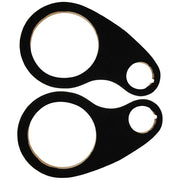 Pipeman's Carpeted (1) 8" Wood Ring With (1) 2-7/8" Tweeter Opening  Sold In Pairs