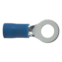 Ring Terminals #8 14-16 Ga. 100 Pcs; Blue; Xscorpion