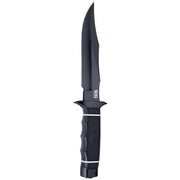 Sog Tech Bowie - Fixed 6.4" Black Plain Blade Kraton Handle Kydex Sheath