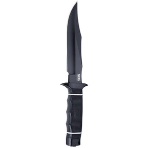 Sog Tech Bowie - Fixed 6.4" Black Plain Blade Kraton Handle Kydex Sheath
