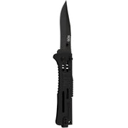 Sog Slimjim Folding Knife (black Straight Edge)