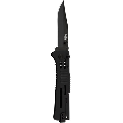 Sog Slimjim Folding Knife (black Straight Edge)