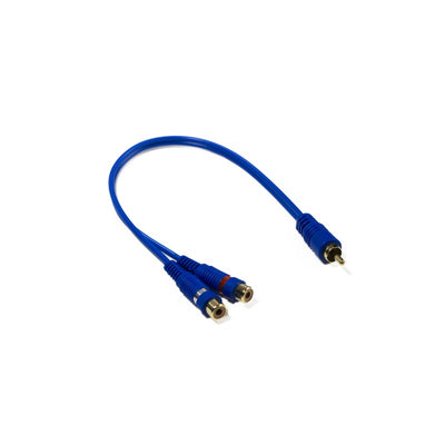 Stinger Rca Y 2f-1m Blue Interconnect (6
