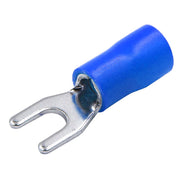 Xscorpion Spade Terminals - #8 14/16ga. - Blue (100 Pack)