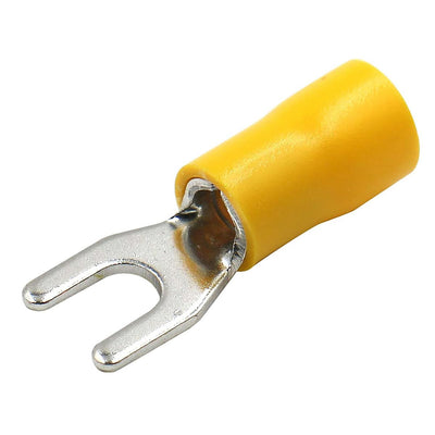 Spade Terminals #8 10-12 Ga. 100 Pcs; Yellow;xscorpion