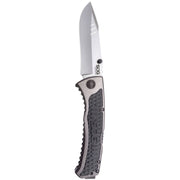 Sog Sideswipe Assisted Folding Knife 3.4" Clip Point Blade Aluminum Handles With Grn Inserts