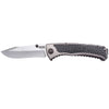 Sog Sideswipe Assisted Folding Knife 3.4" Clip Point Blade Aluminum Handles With Grn Inserts