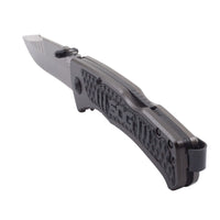 Sog Sideswipe Assisted Folding Knife 3.4" Clip Point Blade Aluminum Handles With Grn Inserts