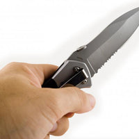 Smith & Wesson 1st Response Swfrs Liner Lock Folding Knife Partially Serrated Drop Point Blade