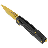 Sog Terminus Xr Lte 2.95" Folding Pocket Knife (carbon + Gold)