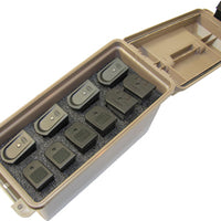 Mtm Tactical Mag Can -for 10 Double Stacked Handgun Mags Dark Earth