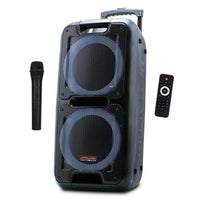 (mpd109xb) Max Power Dual 10” Sub Woofer Bluetooth Speaker With Led Party Lights