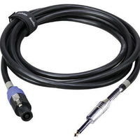 Studio Z Speakon Plug To 1/4" Male Dj Speaker Cable - 25 Feet