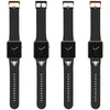 Taurus Zodiac Birth Sign Apple Leather Watch Band in Black