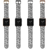 Zebra Stripes Apple Leather Watch Band